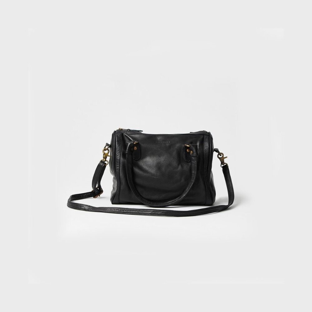 Chic Black Leather Crossbody Bag